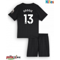 Camiseta Tottenham Hotspur Destiny Udogie #13 Visitante Equipación para niños 2025-26 manga corta (+ pantalones cortos)